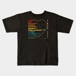 LOVE: Say ¿Qué? Top Ten Spoken (World) (Vintage) Kids T-Shirt